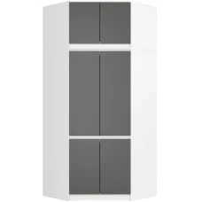 Corner cabinet S100 white / gray